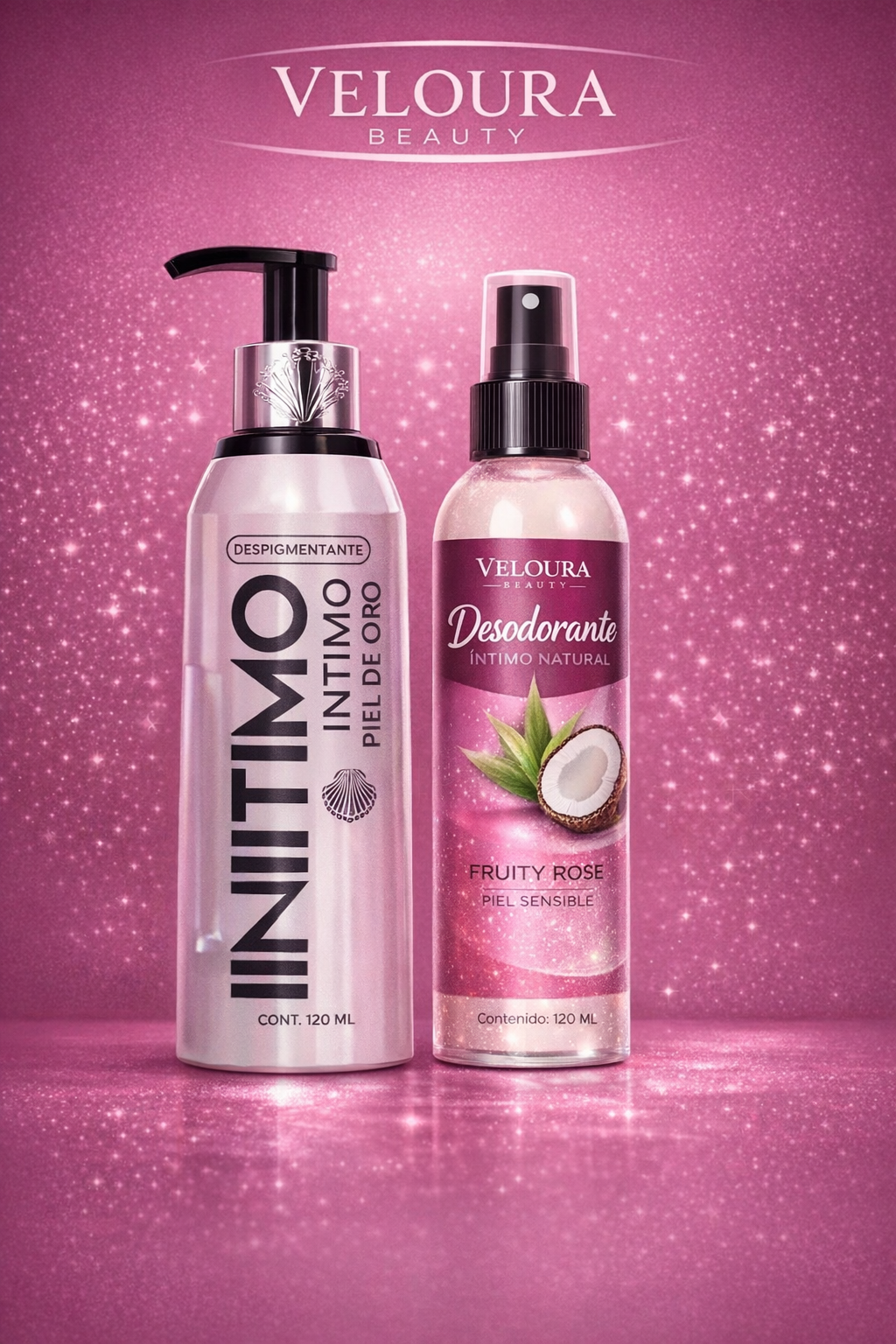 Kit Íntimo Veloura Beauty – Aclara Manchas y Elimina Olores